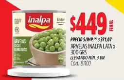 Supermercados Yaguar Inalpa arvejas oferta