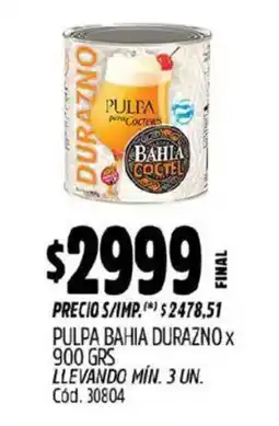 Supermercados Yaguar Durazno pulpa bahia oferta