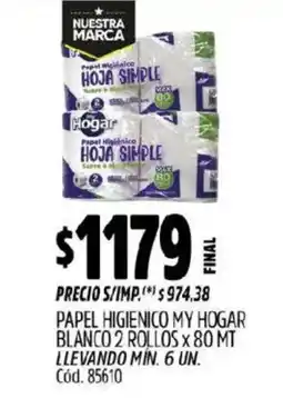 Supermercados Yaguar My Hogar hoja simple oferta