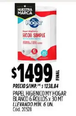 Supermercados Yaguar My Hogar hoja simple oferta