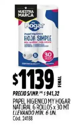Supermercados Yaguar My Hogar natural oferta