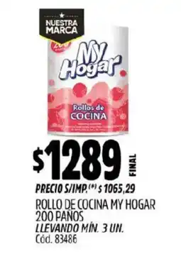 Supermercados Yaguar My Hogar rollo de cocina oferta