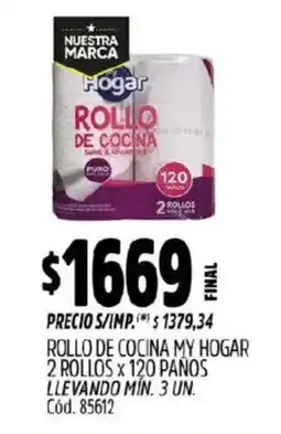 Supermercados Yaguar My Hogar rollo de cocina oferta