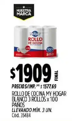 Supermercados Yaguar My Hogar rollo de cocina oferta