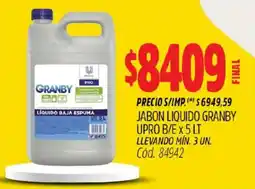 Supermercados Yaguar Granby jabon liquido oferta
