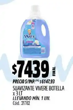 Supermercados Yaguar Vivere suavizante oferta