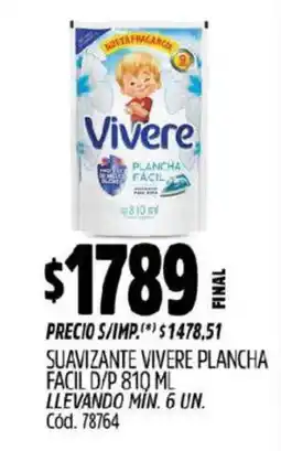 Supermercados Yaguar Vivere suavizante plancha facil oferta