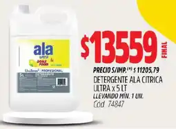 Supermercados Yaguar Ala detergente citrica ultra oferta