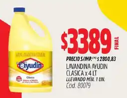 Supermercados Yaguar Ayudin lavandina oferta