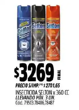 Supermercados Yaguar Selton insecticida oferta