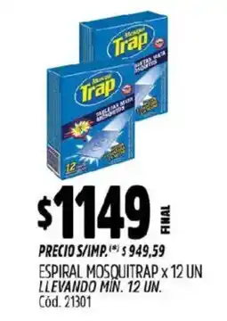 Supermercados Yaguar Mosquitrap espiral oferta