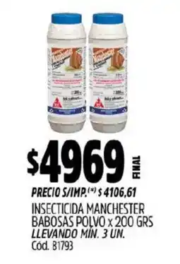 Supermercados Yaguar Manchester babosas polvo oferta