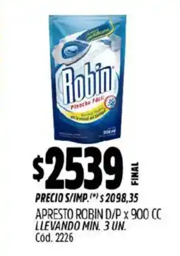 Supermercados Yaguar Robin apresto oferta