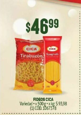 Makro Fideos cica oferta