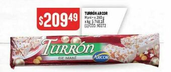 Makro Turrón arcor oferta