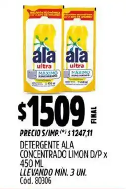 Supermercados Yaguar Ala detergente oferta