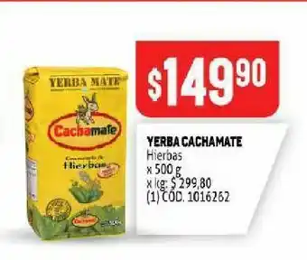 Makro Yerba mate cachamate oferta