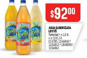 Makro Agua con sabor levité oferta