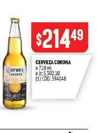 Makro Cerveza corona oferta