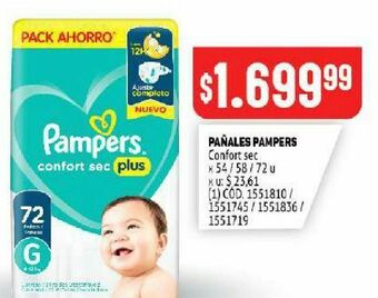 Makro Pañales pampers oferta