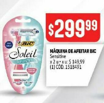 Makro Máquina de afeitar bic oferta