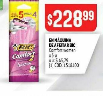 Makro Máquina de afeitar bic oferta