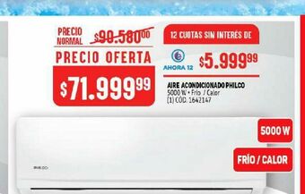 Makro Aire acondicionado philco oferta