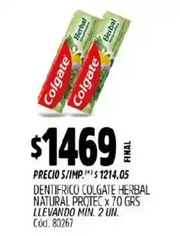 Supermercados Yaguar Colgate herbal dentifrico oferta
