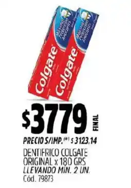 Supermercados Yaguar Colgate original dentifrico oferta