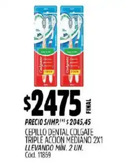 Supermercados Yaguar Colgate triple accion cepillo dental oferta