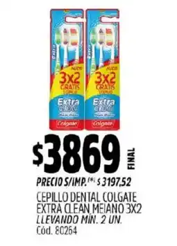 Supermercados Yaguar Colgate extra clean cepillo dental oferta