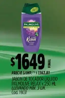 Supermercados Yaguar Palmolive jabon liquido oferta