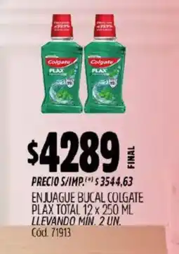 Supermercados Yaguar Colgate Plax Total 12 oferta