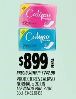 Supermercados Yaguar Calipso normal protectores oferta