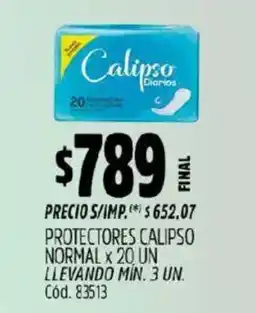 Supermercados Yaguar Calipso normal protectores oferta