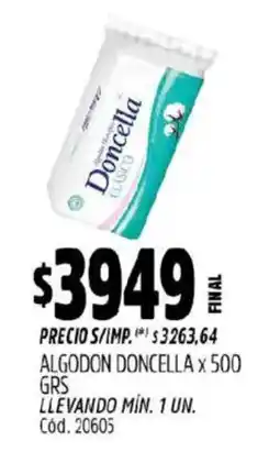 Supermercados Yaguar Doncella algodon oferta