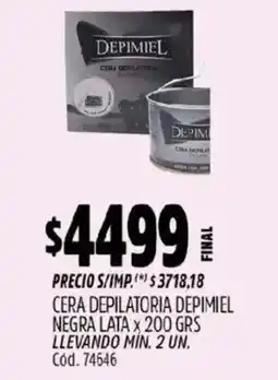 Supermercados Yaguar Depimiel negra cera depilatoria oferta