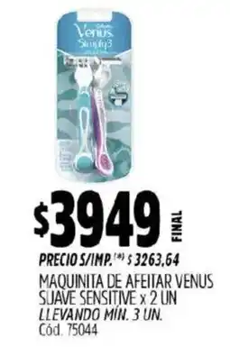 Supermercados Yaguar Venus suave sensitive oferta