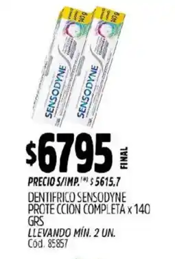 Supermercados Yaguar Sensodyne proteccion completa oferta