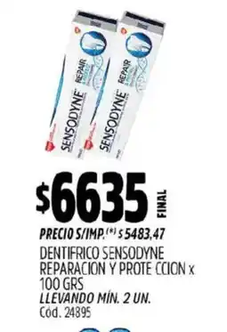 Supermercados Yaguar Sensodyne reparaciony proteccion oferta