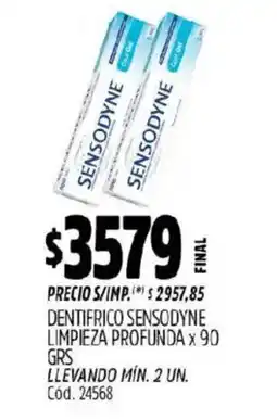 Supermercados Yaguar Sensodyne limpieza profunda oferta