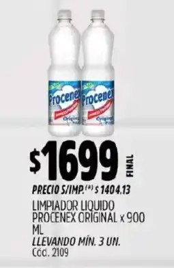 Supermercados Yaguar Procenex limpiador liquido oferta