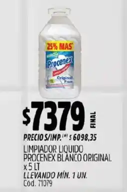Supermercados Yaguar Procenex limpiador liquido oferta