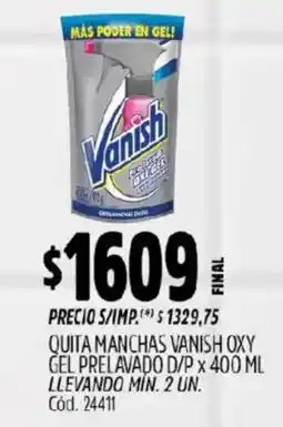 Supermercados Yaguar Vanish quita manchas oferta