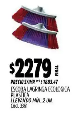 Supermercados Yaguar Escoba langringa ecologica plastica oferta