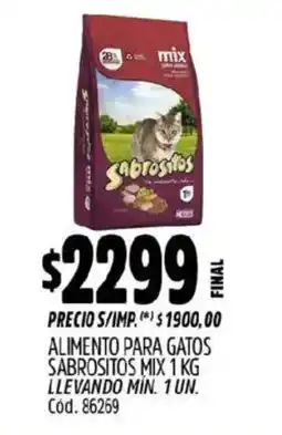 Supermercados Yaguar Sabrositos alimento para gatos oferta