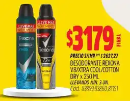 Supermercados Yaguar Rexona desodorante oferta