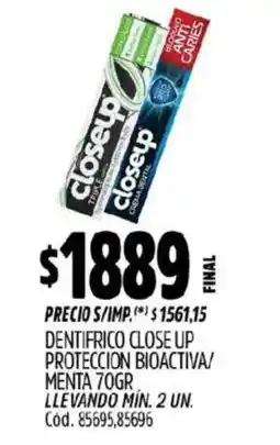 Supermercados Yaguar Close Up dentifrico oferta