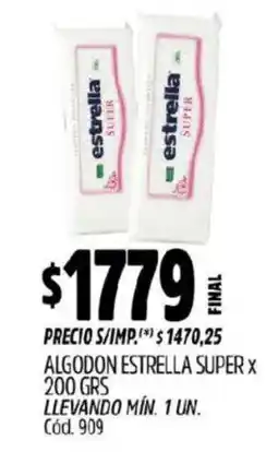 Supermercados Yaguar Estrella algodon super oferta