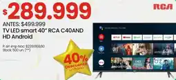 Changomas RCA TV LED Smart 40" oferta